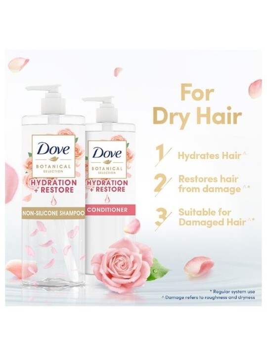 Dove Botanical Silicone Free Shampoo for Damaged Hair Restore 450ml
