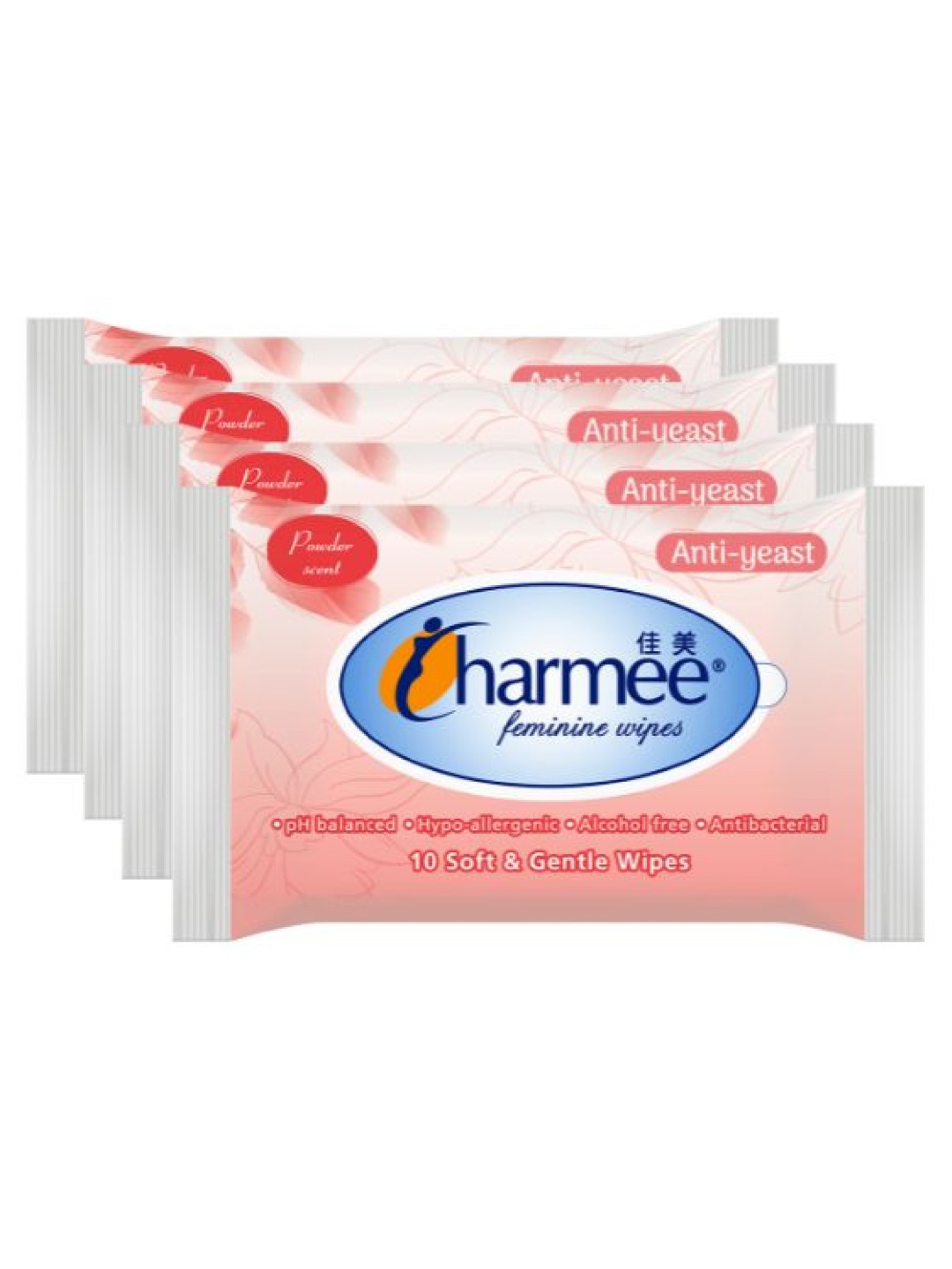 Charmee Feminine Wipes 10's (4pack) edamama