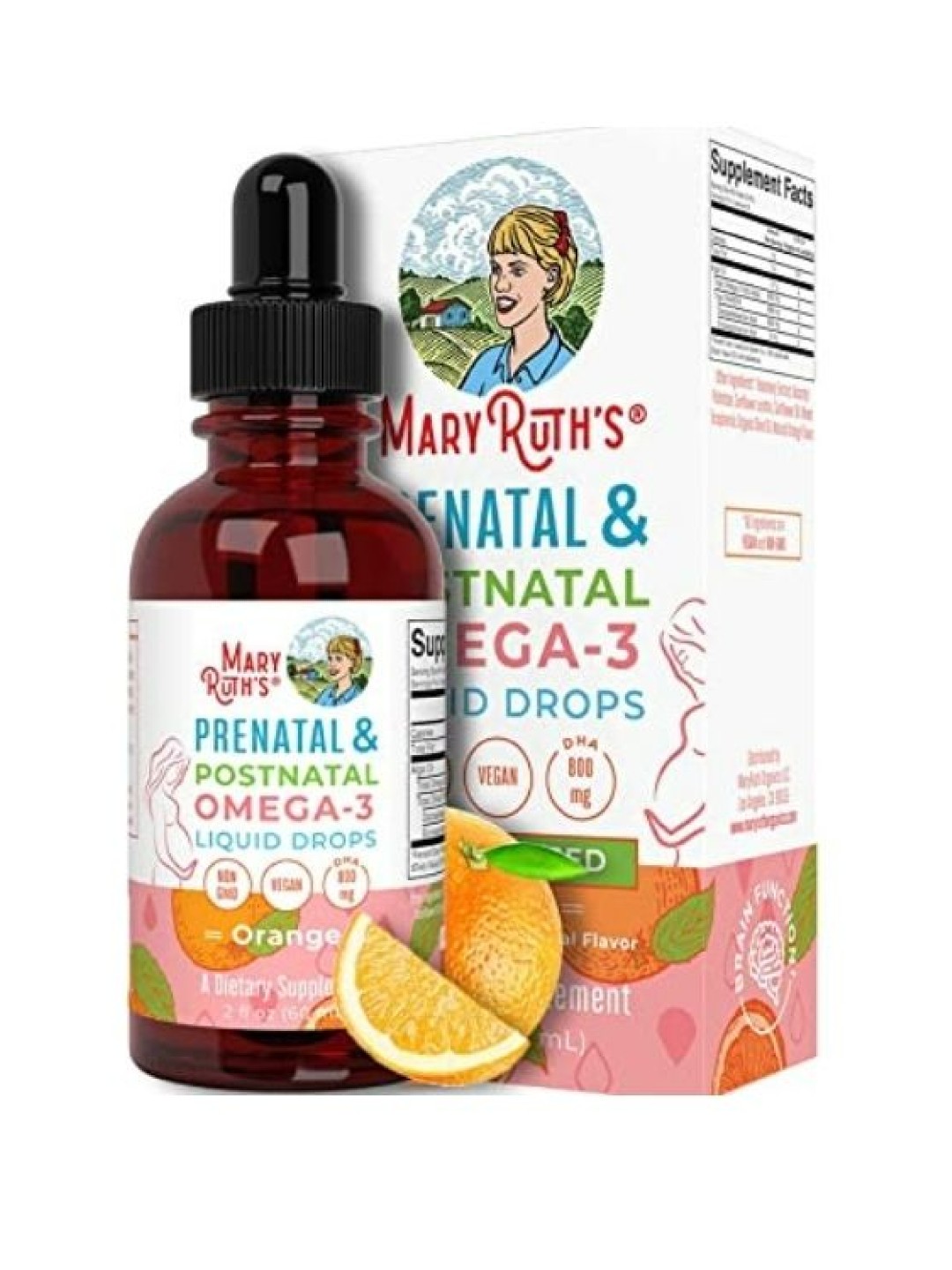 Mary Ruth's Prenatal & Postnatal Omega3 Liquid Drops (2oz) edamama