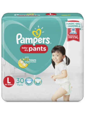 pampers pants large 58 pcs price
