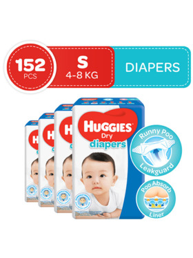 huggies dry taped diapers small size
